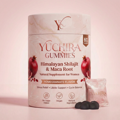 YUCHIRA Gummis – Himalaya Shilajit & Maca-Wurzel für Frauen